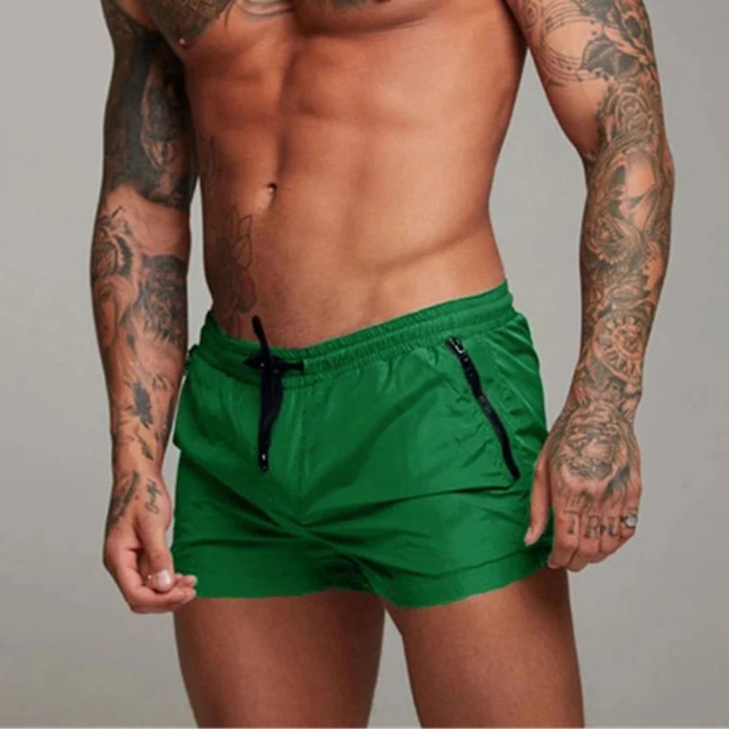 Badehose – elastischer Bund – Kordelzug – Badeshorts – Herren-Bademode-HauteBerlin