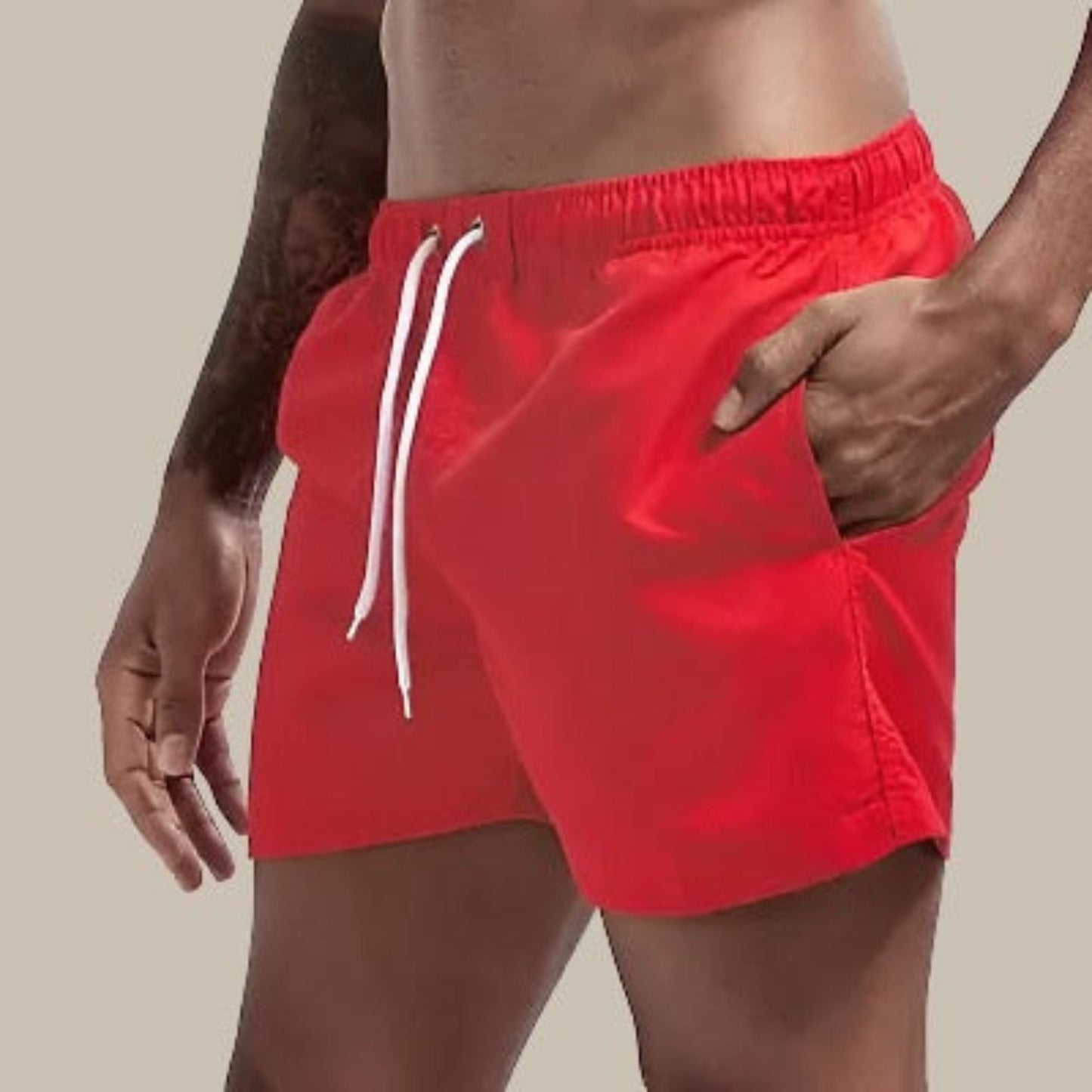 Badeshorts – Elastischer Bund – Schnelltrocknend – Badehose für Männer – Bademode für Männer-HauteBerlin