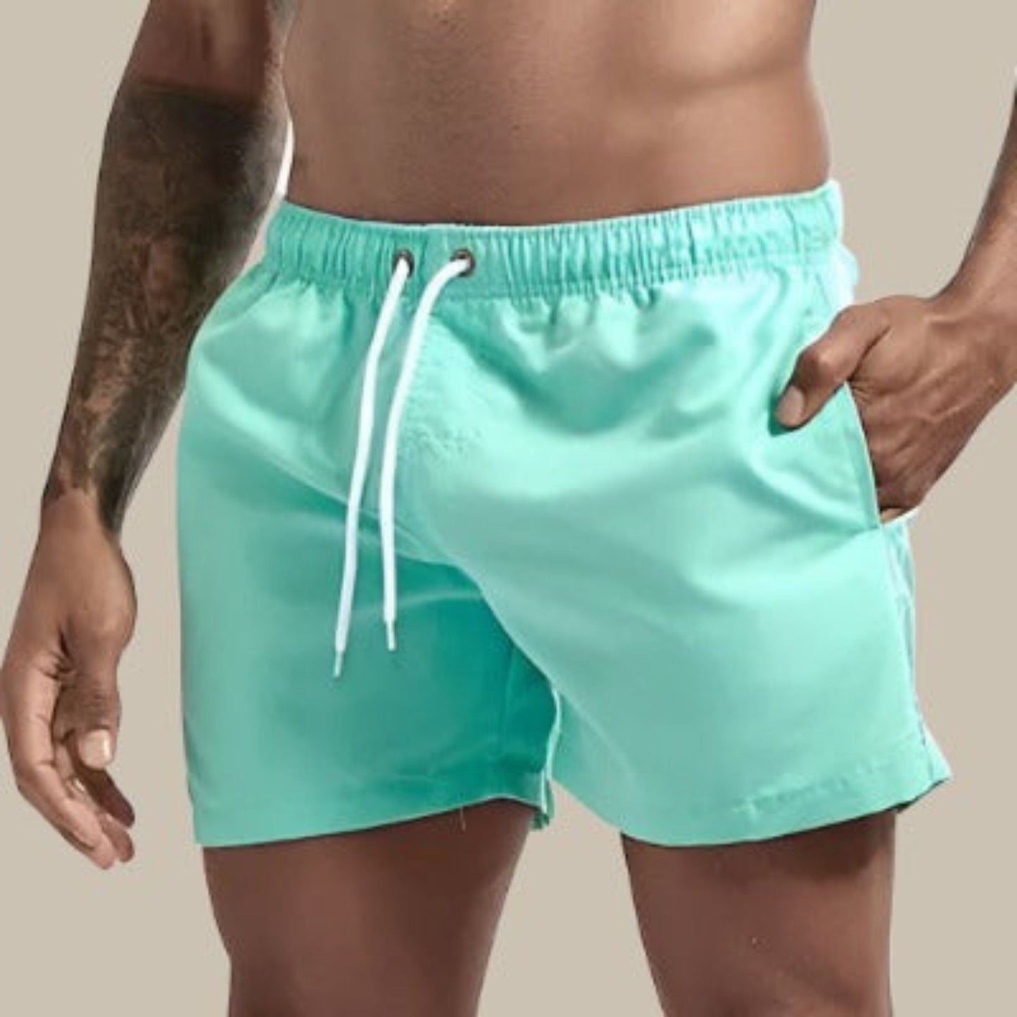 Badeshorts – Elastischer Bund – Schnelltrocknend – Badehose für Männer – Bademode für Männer-HauteBerlin