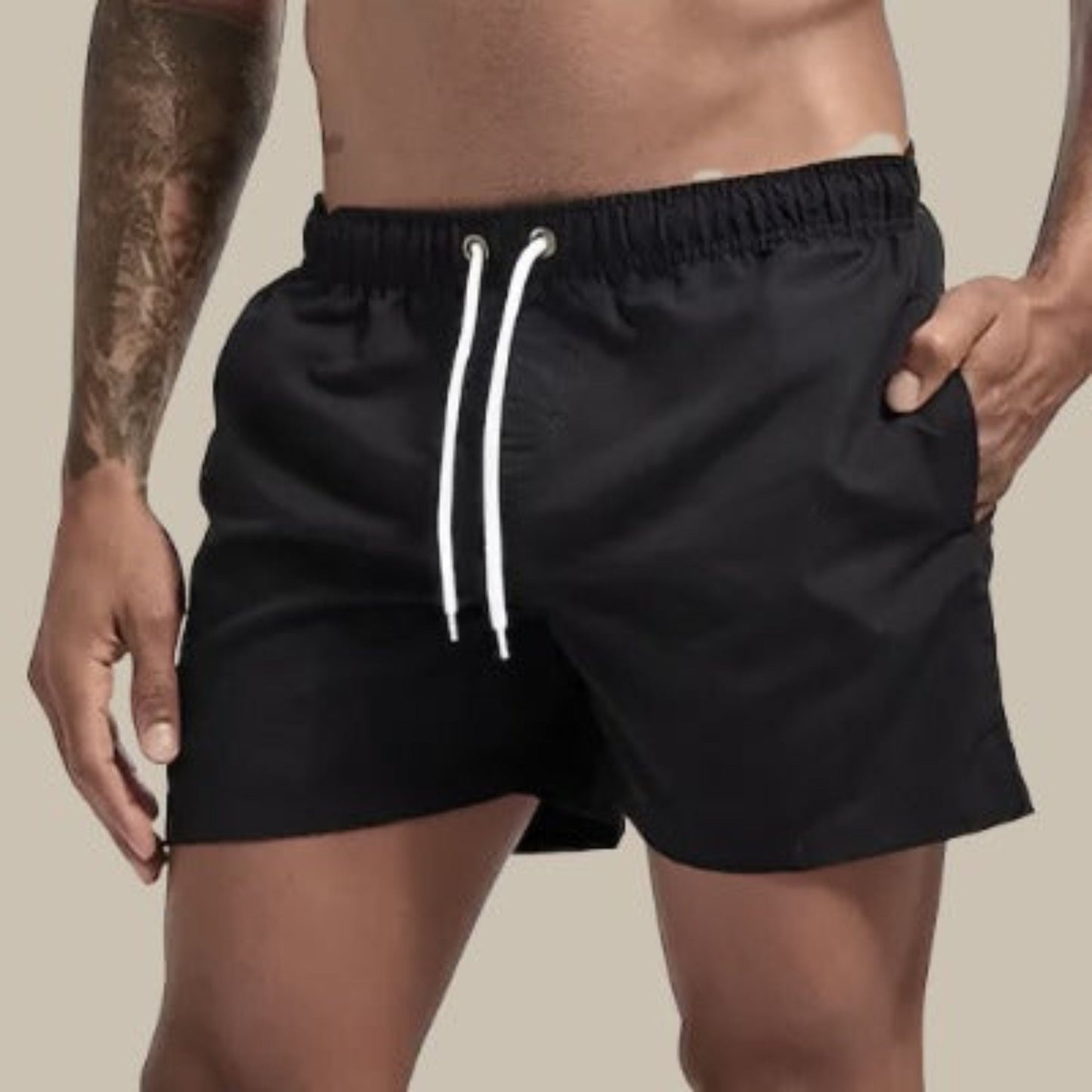 Badeshorts – Elastischer Bund – Schnelltrocknend – Badehose für Männer – Bademode für Männer-HauteBerlin