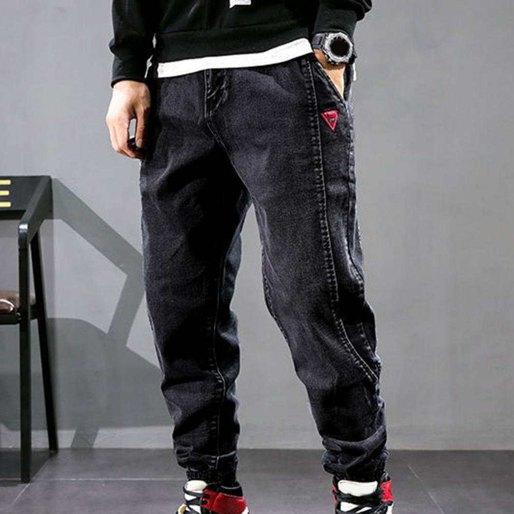 Baggy Jeans - Elastische Knöchel - Kordelzug - Denim-Jogger - Herrenjeans-HauteBerlin