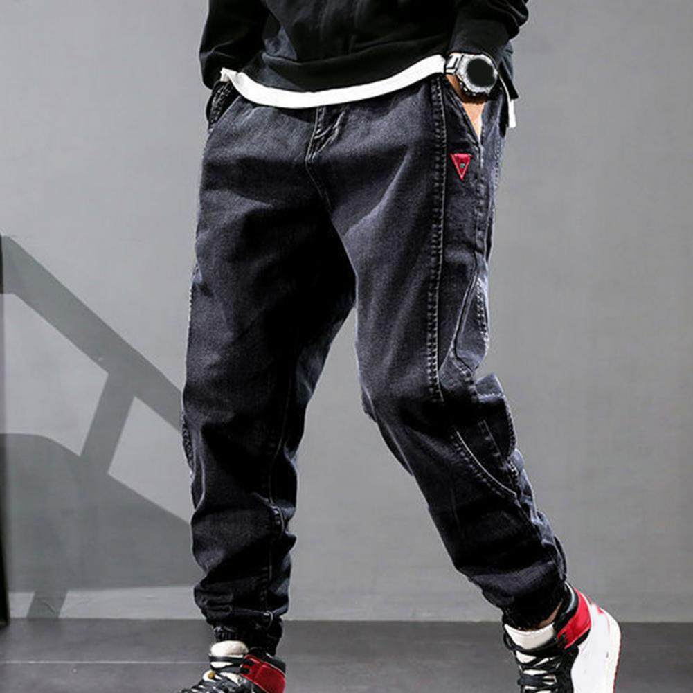 Baggy Jeans - Elastische Knöchel - Kordelzug - Denim-Jogger - Herrenjeans-HauteBerlin