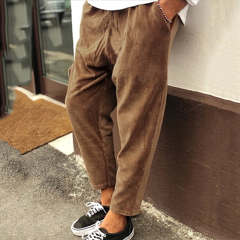 Baggy Pants | Cropped | Loose fit | Cordhosen | Herrenhosen-HauteBerlin