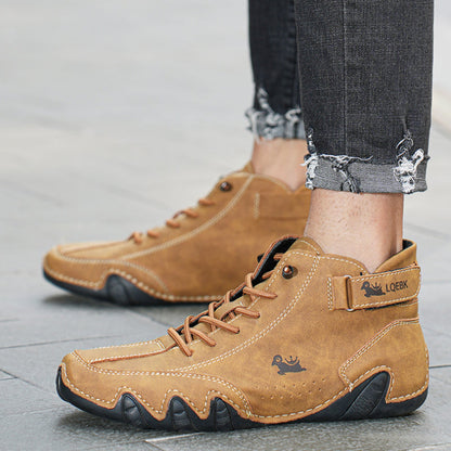 Barfußschuhe | Rutschfest | Slip-On | Sneakers mit Knöchelriemen | Herrenschuhe-HauteBerlin