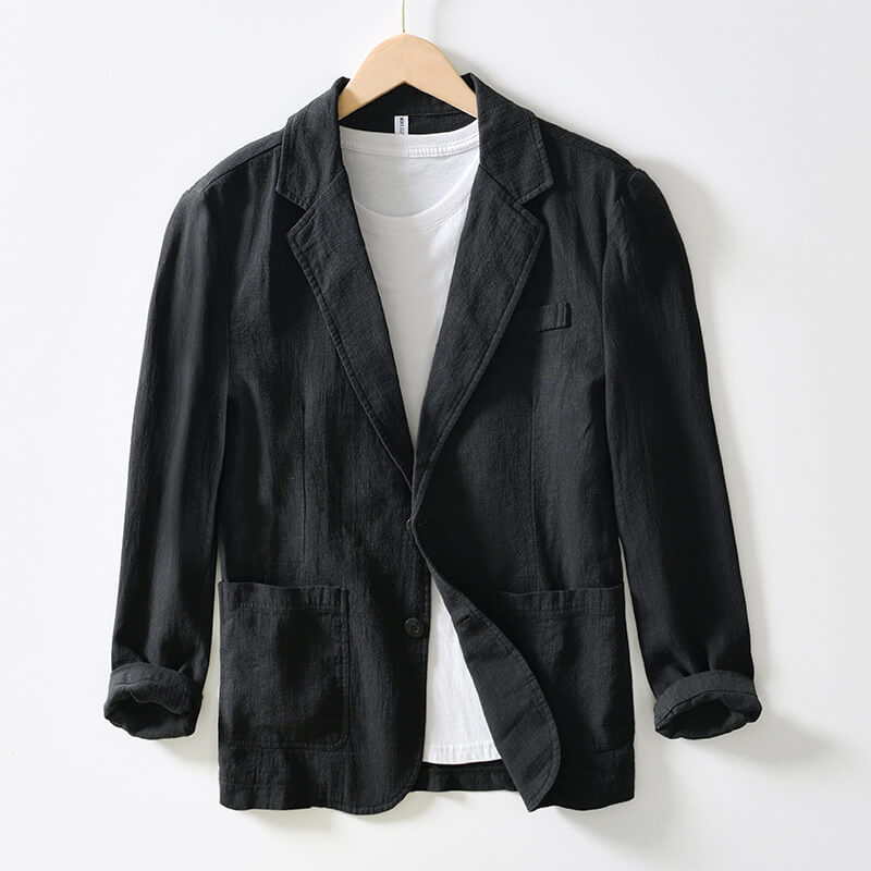 Blazerjacke | Einreiher – leicht – Leinenblazer | Herrenjacken-HauteBerlin