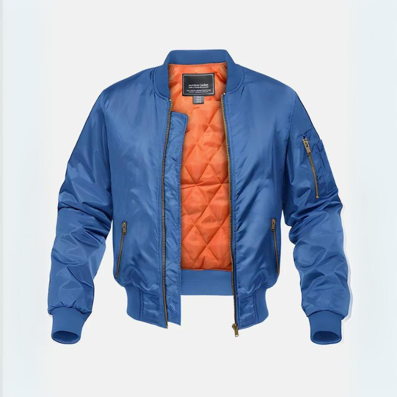 Bomberjacke – Gefütterte Winterjacke mit Reißverschluss für Piloten-HauteBerlin