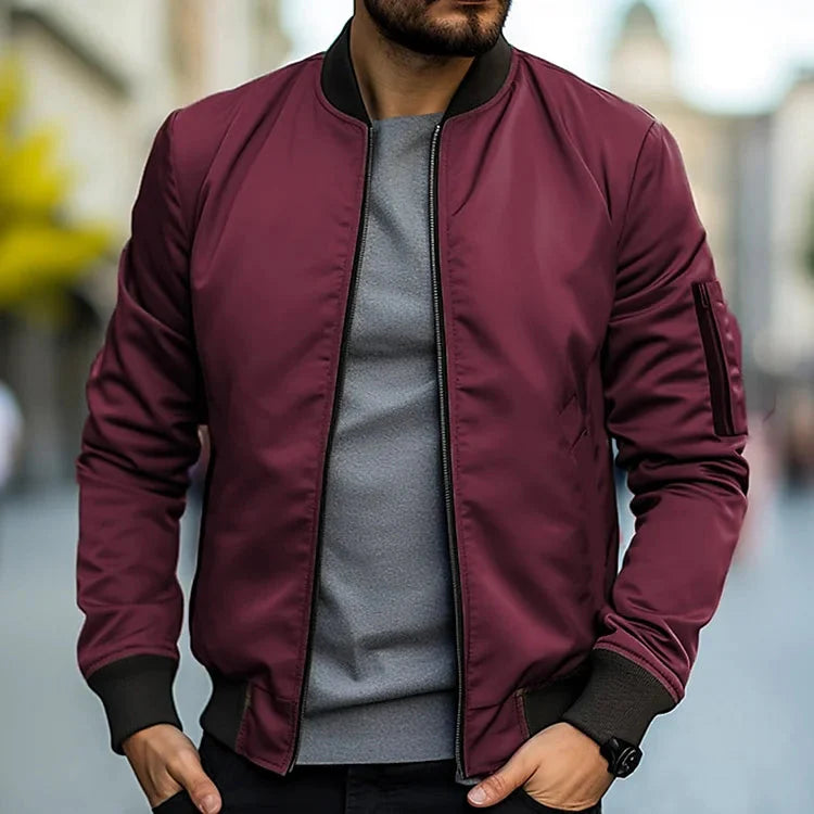 Bomberjacke – Herren-Streetwear-Jacken mit Reißverschluss für den Herbst-HauteBerlin
