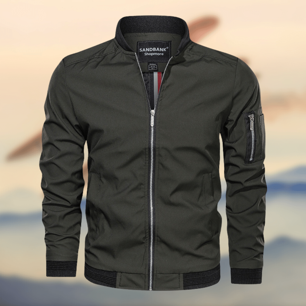 Bomberjacke – Leichte Harrington-Jacke mit Reißverschluss für Herren-HauteBerlin