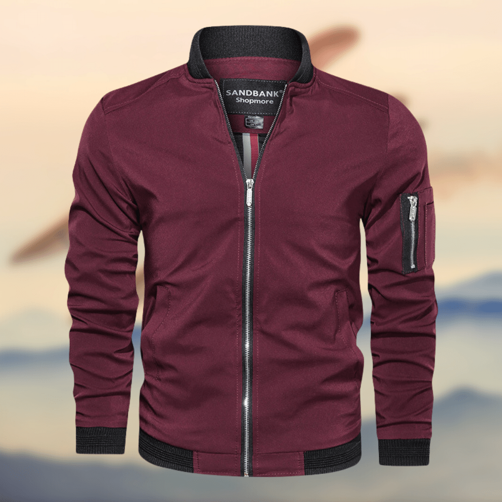 Bomberjacke – Leichte Harrington-Jacke mit Reißverschluss für Herren-HauteBerlin