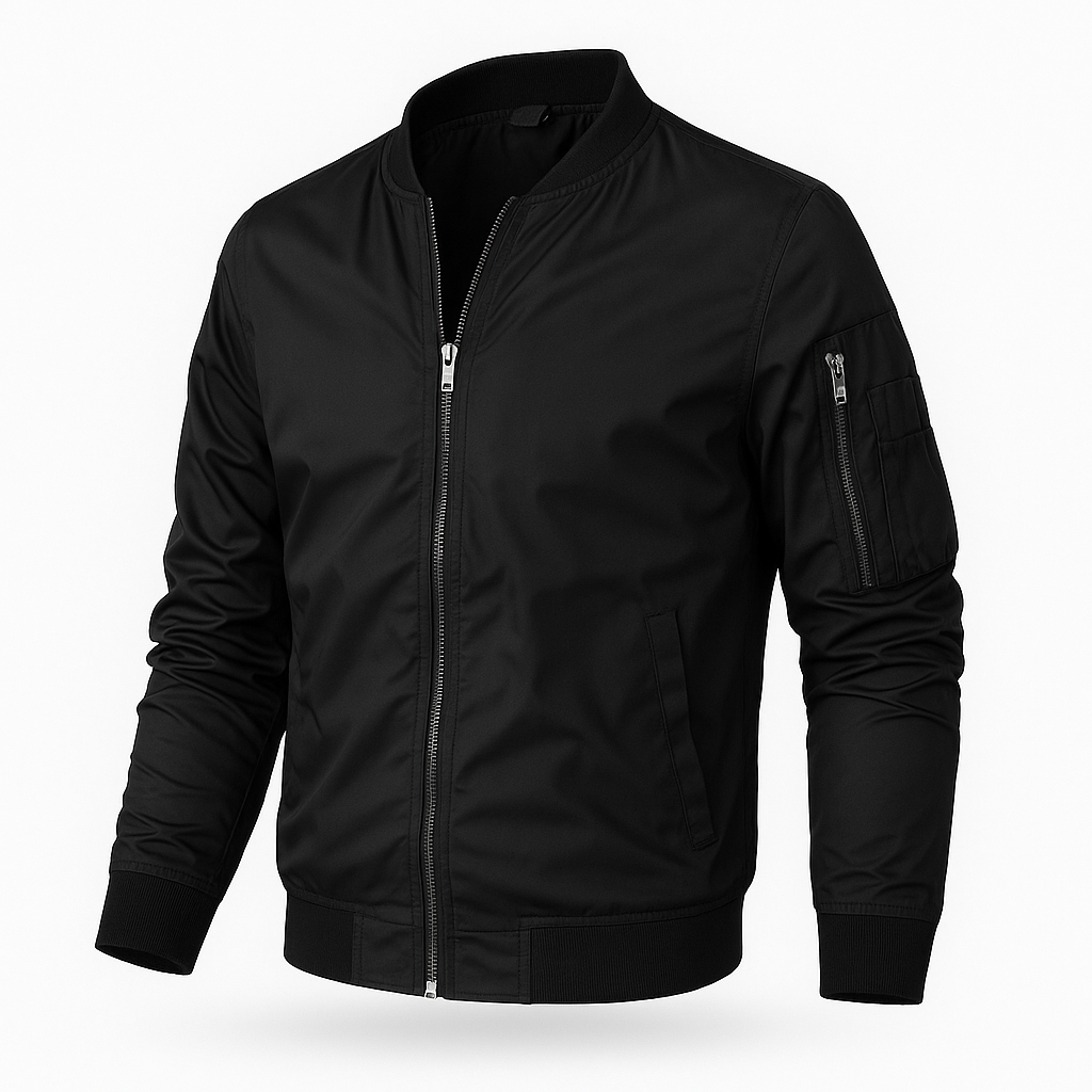 Bomberjacke | Reißverschluss | Winddicht | Sommerjacke | Herrenjacke-HauteBerlin