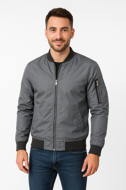 Bomberjacke | Reißverschluss | Winddicht | Sommerjacke | Herrenjacke-HauteBerlin