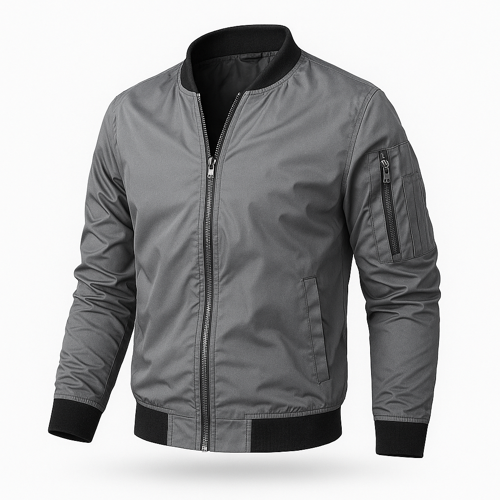 Bomberjacke | Reißverschluss | Winddicht | Sommerjacke | Herrenjacke-HauteBerlin