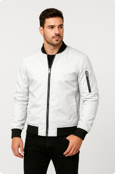 Bomberjacke | Reißverschluss | Winddicht | Sommerjacke | Herrenjacke-HauteBerlin
