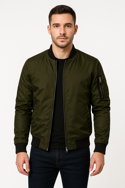 Bomberjacke | Reißverschluss | Winddicht | Sommerjacke | Herrenjacke-HauteBerlin