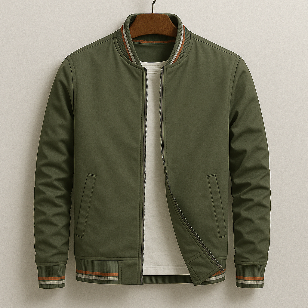 Bomberjacke | Reißverschluss | Winddicht | Übergangsjacke | Herrenjacke-HauteBerlin