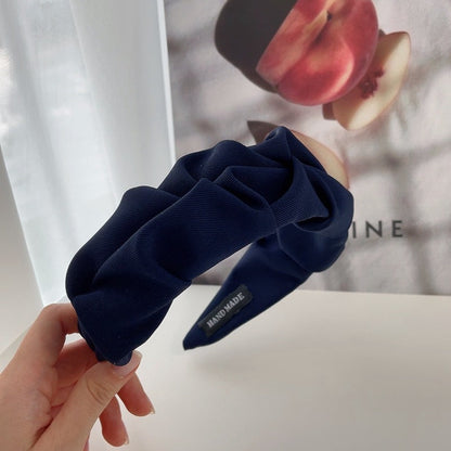 Breites Stirnband – Bequem – Stoff – Gerüschtes Haarband – Haaraccessoire für Frauen-HauteBerlin