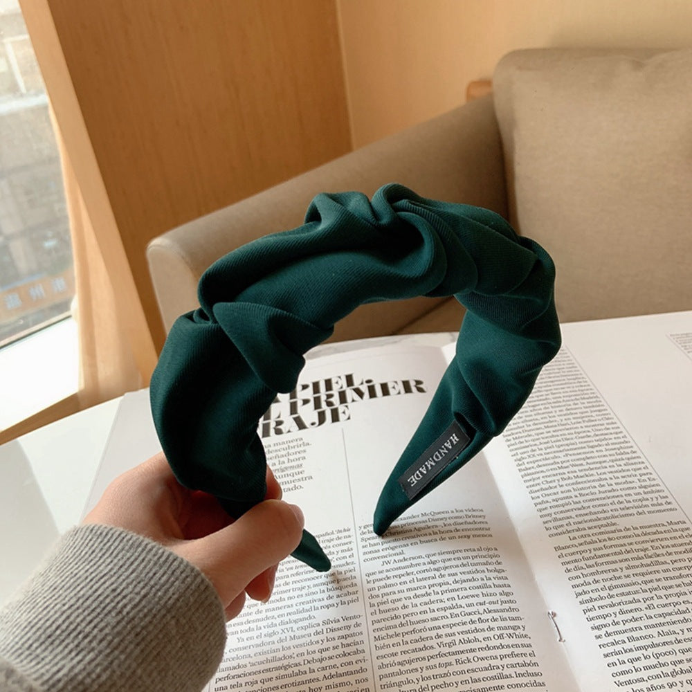 Breites Stirnband – Bequem – Stoff – Gerüschtes Haarband – Haaraccessoire für Frauen-HauteBerlin
