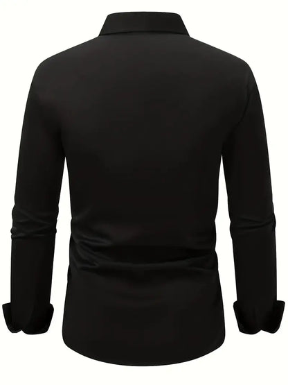 Bügelfreies Hemd | Knitterfrei | Slim Fit | Button-Up Hemd | Herrenhemden-HauteBerlin