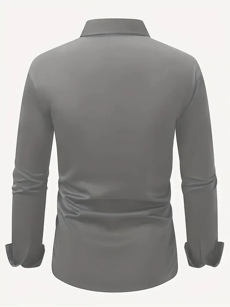 Bügelfreies Hemd | Knitterfrei | Slim Fit | Button-Up Hemd | Herrenhemden-HauteBerlin
