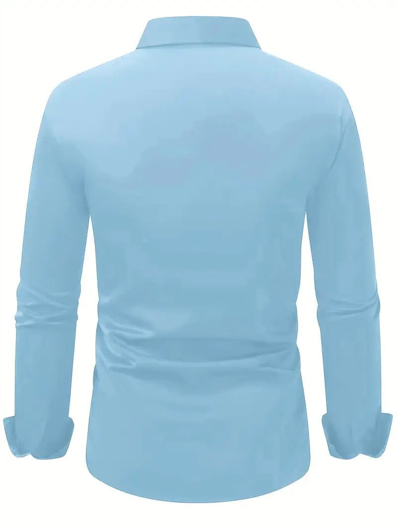 Bügelfreies Hemd | Knitterfrei | Slim Fit | Button-Up Hemd | Herrenhemden-HauteBerlin