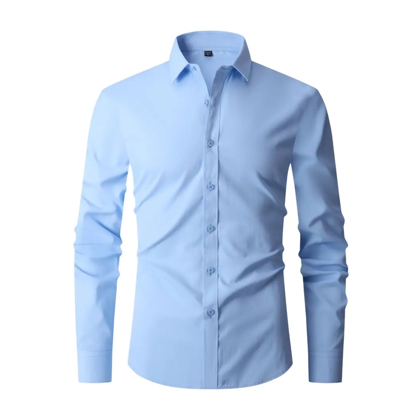 Bügelfreies Herrenhemd - Knitterfrei - Slim Fit - Hemd - Button-Up Hemd-HauteBerlin