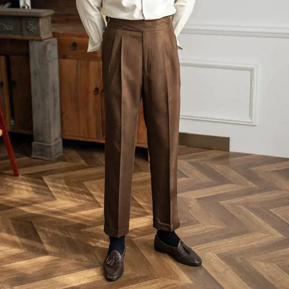 Bundfaltenhose | Verstellbare Taille | Modisch | Schlabberhose | Herrenhose-HauteBerlin