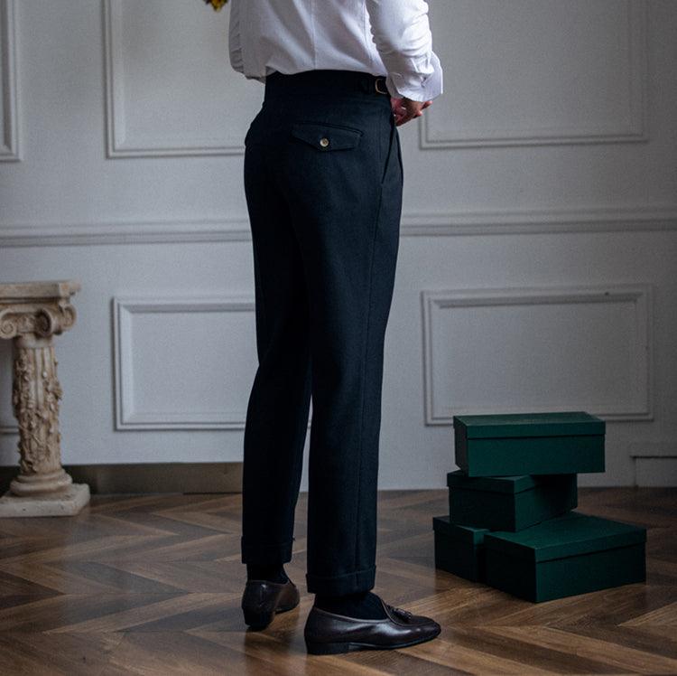 Bundfaltenhose | Verstellbare Taille | Modisch | Schlabberhose | Herrenhose-HauteBerlin