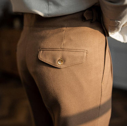 Bundfaltenhose | Verstellbare Taille | Modisch | Schlabberhose | Herrenhose-HauteBerlin
