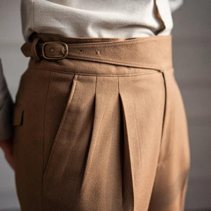Bundfaltenhose | Verstellbare Taille | Modisch | Schlabberhose | Herrenhose-HauteBerlin