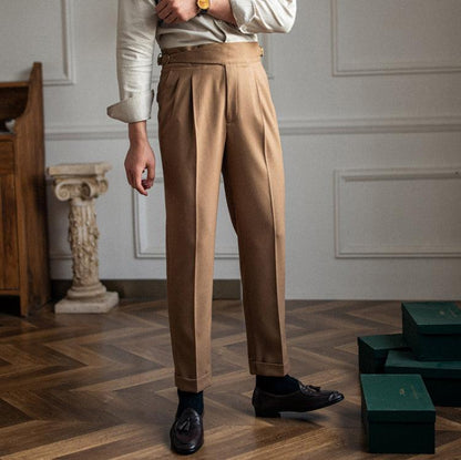 Bundfaltenhose | Verstellbare Taille | Modisch | Schlabberhose | Herrenhose-HauteBerlin