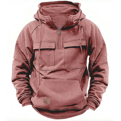 Cargo Hoodie – warmer, kuscheliger Herren-Freizeit-Kapuzenpullover-HauteBerlin