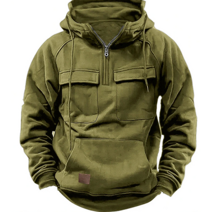 Cargo Hoodie – warmer, kuscheliger Herren-Freizeit-Kapuzenpullover-HauteBerlin