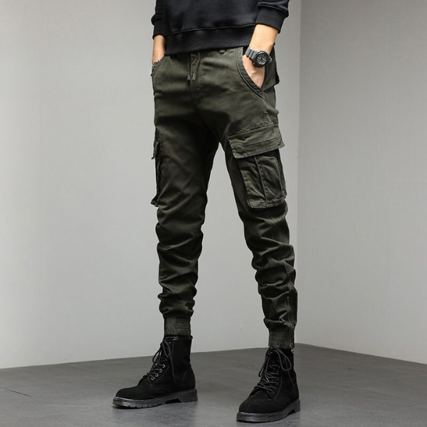 Cargo-Hosen - Taschen - Kordelzug - Cargo-Jogger - Herrenhosen-HauteBerlin