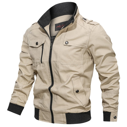 Cargo Jacket - Casual - Zip-Up - Übergangsjacke - Herrenjacke-HauteBerlin