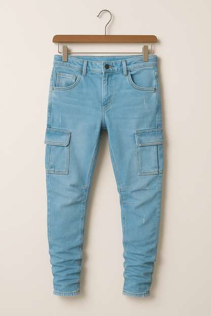 Cargo Jeans - Skinny - Stretch - Freizeitjeans - Herrenjeans-HauteBerlin
