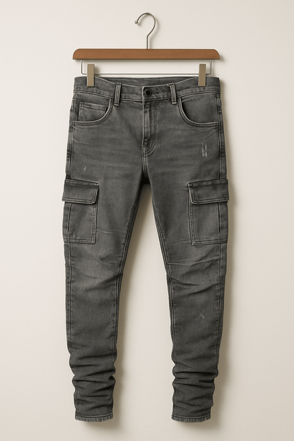 Cargo Jeans - Skinny - Stretch - Freizeitjeans - Herrenjeans-HauteBerlin