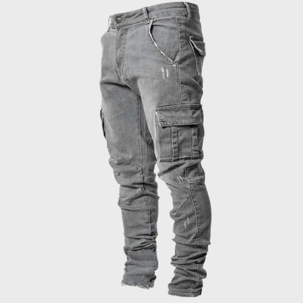 Cargo Jeans - Slim fit - Stretch - Skinny Jeans - Herrenjeans-HauteBerlin