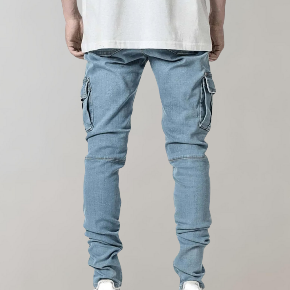 Cargo Jeans - Slim fit - Stretch - Skinny Jeans - Herrenjeans-HauteBerlin