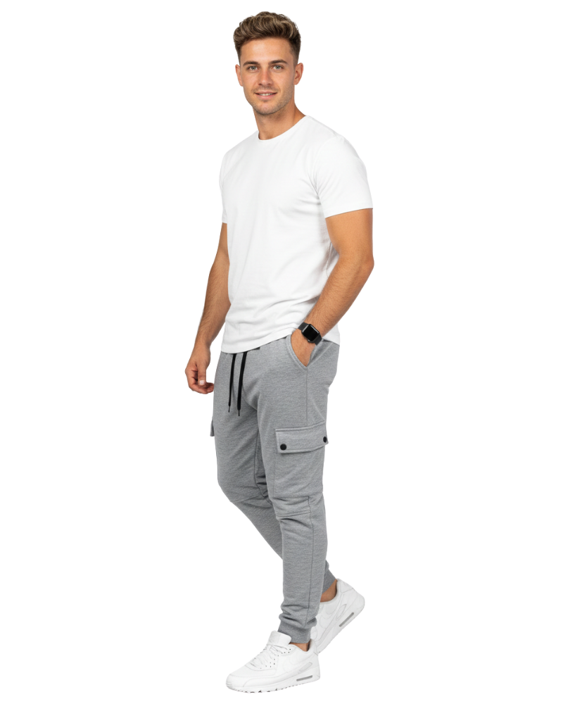 Cargo Jogger - Herren Jogginghose mit Kordelzug und schmaler Passform-HauteBerlin