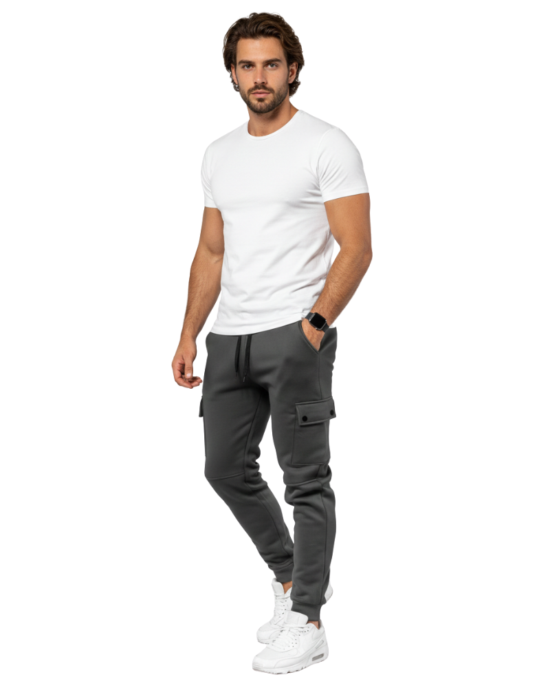 Cargo Jogger - Herren Jogginghose mit Kordelzug und schmaler Passform-HauteBerlin