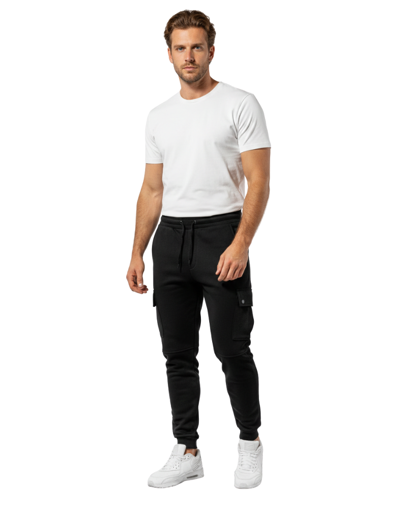 Cargo Jogger - Herren Jogginghose mit Kordelzug und schmaler Passform-HauteBerlin