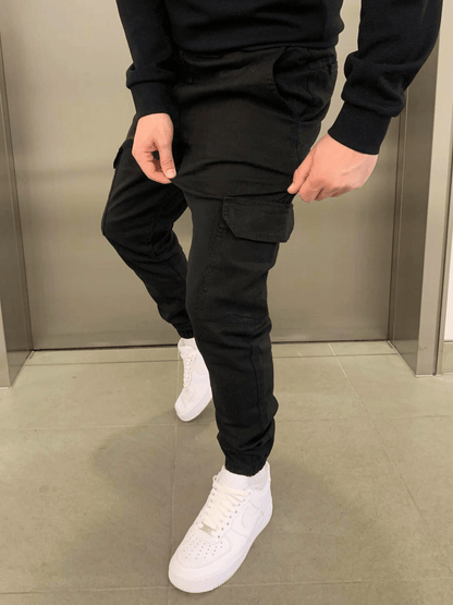 Cargo Jogger - Slim Fit - Kordelzug - Cargohosen - Herrenhosen-HauteBerlin