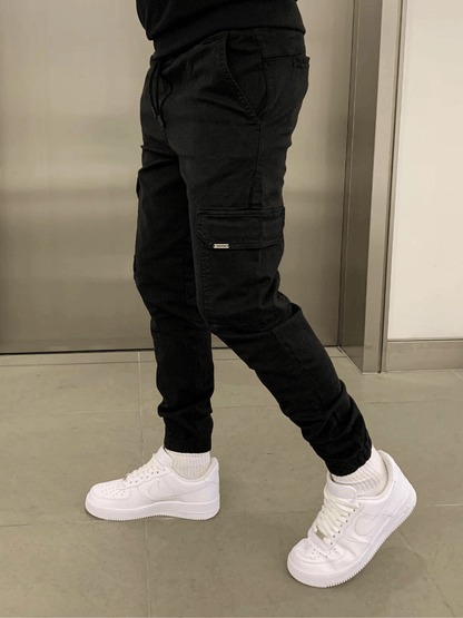 Cargo Jogger - Slim Fit - Kordelzug - Cargohosen - Herrenhosen-HauteBerlin