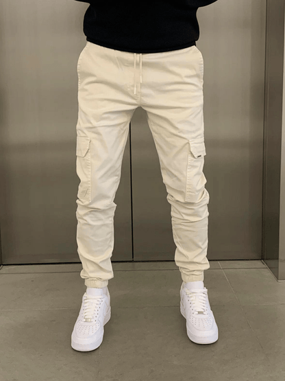 Cargo Jogger - Slim Fit - Kordelzug - Cargohosen - Herrenhosen-HauteBerlin