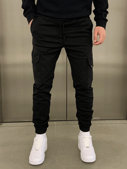Cargo Jogger - Slim Fit - Kordelzug - Cargohosen - Herrenhosen-HauteBerlin