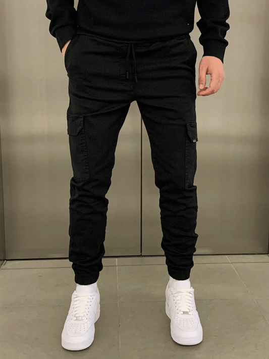 Cargo Jogger - Slim Fit - Kordelzug - Cargohosen - Herrenhosen-HauteBerlin