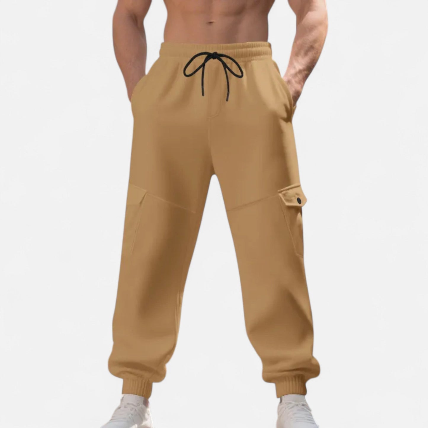 Cargo Joggers – Lässige Cargo-Jogginghose mit Kordelzug für Herren-HauteBerlin