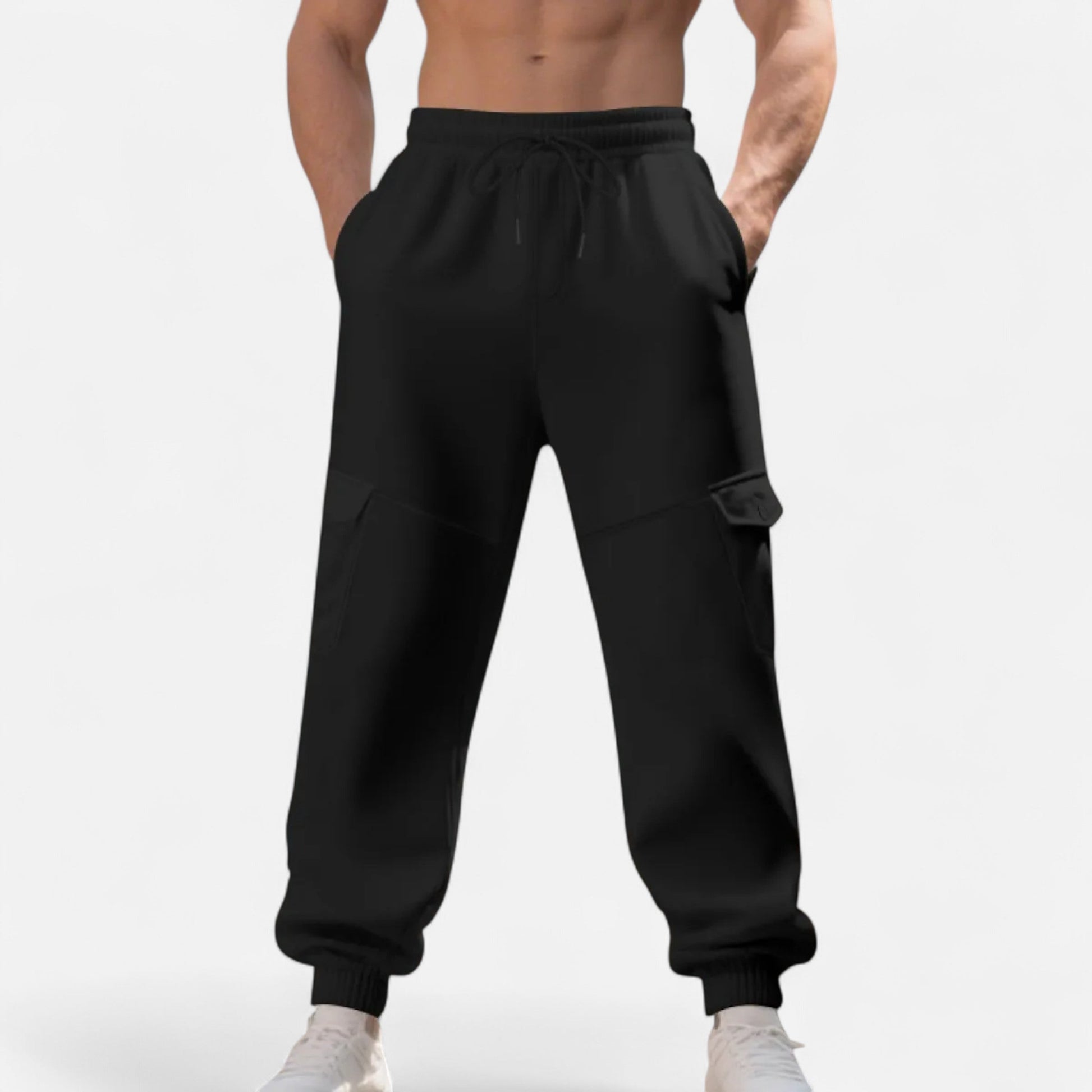 Cargo Joggers – Lässige Cargo-Jogginghose mit Kordelzug für Herren-HauteBerlin
