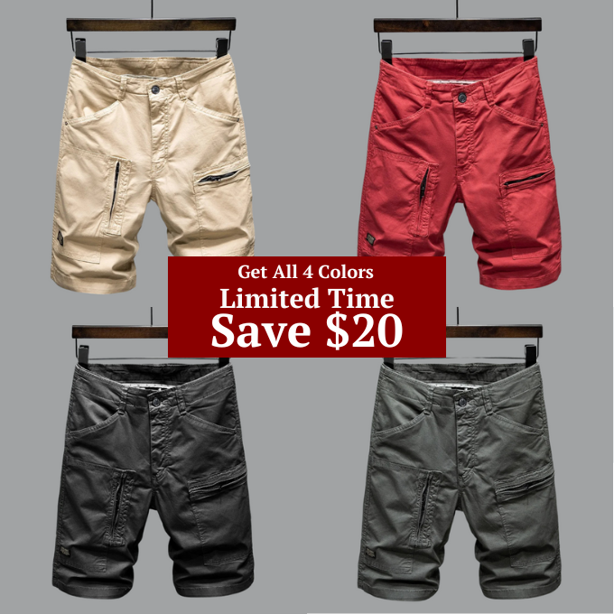 Cargo-Shorts | Stretch | Lockere Passform | Lange Shorts | Shorts für Herren-HauteBerlin