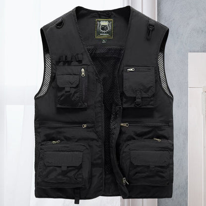 Cargo-Weste - Taktisch - Zip-Up - Arbeitsweste - Herrenweste-HauteBerlin